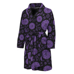 Sahasrara Chakra Pattern Print Men's Bathrobe