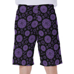 Sahasrara Chakra Pattern Print Men's Beach Shorts