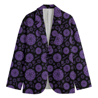 Sahasrara Chakra Pattern Print Men's Blazer