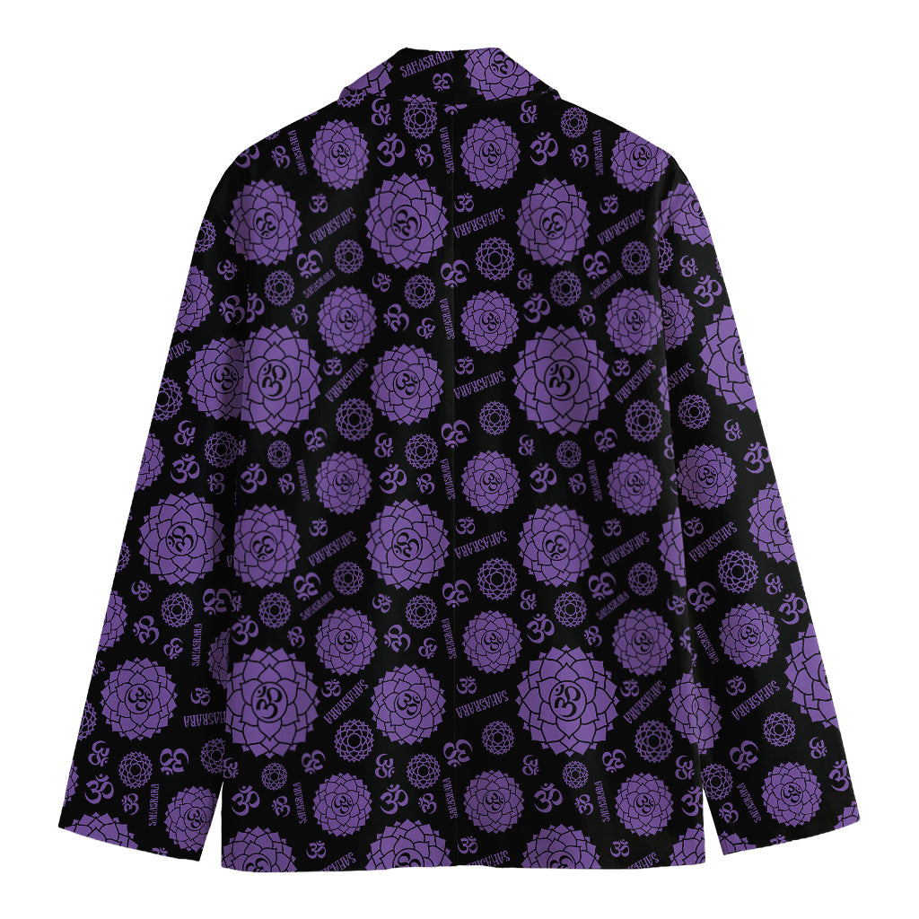 Sahasrara Chakra Pattern Print Men's Blazer