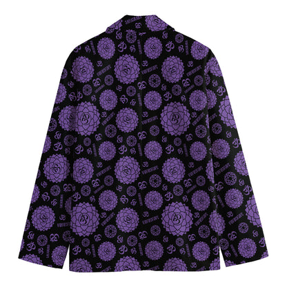 Sahasrara Chakra Pattern Print Men's Blazer