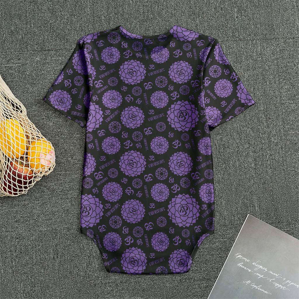 Sahasrara Chakra Pattern Print Men's Bodysuit
