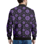 Sahasrara Chakra Pattern Print Men's Bomber Jacket