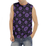 Sahasrara Chakra Pattern Print Men's Fitness Tank Top