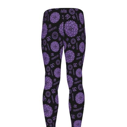 Sahasrara Chakra Pattern Print Men's leggings