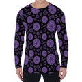 Sahasrara Chakra Pattern Print Men's Long Sleeve T-Shirt