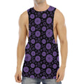Sahasrara Chakra Pattern Print Men's Muscle Tank Top
