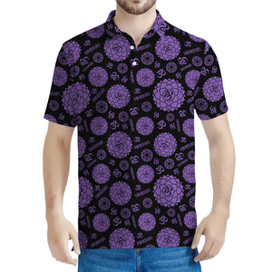 Sahasrara Chakra Pattern Print Men's Polo Shirt