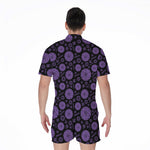 Sahasrara Chakra Pattern Print Men's Rompers