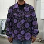 Sahasrara Chakra Pattern Print Men's Shirt Jacket