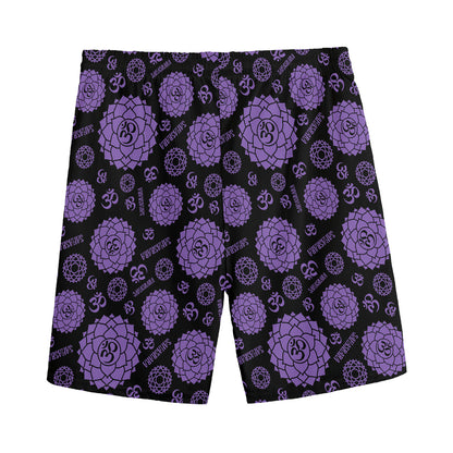Sahasrara Chakra Pattern Print Men's Sports Shorts