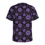 Sahasrara Chakra Pattern Print Men's Sports T-Shirt