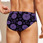 Sahasrara Chakra Pattern Print Men's Swim Briefs