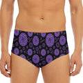Sahasrara Chakra Pattern Print Men's Triangle Swim Briefs