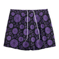 Sahasrara Chakra Pattern Print Mesh Shorts