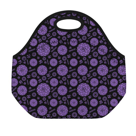 Sahasrara Chakra Pattern Print Neoprene Lunch Bag