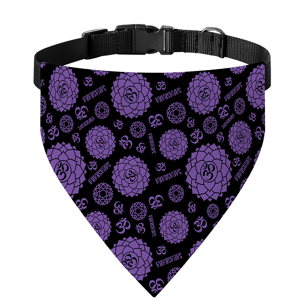 Sahasrara Chakra Pattern Print Over The Collar Dog Bandana