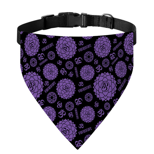 Sahasrara Chakra Pattern Print Over The Collar Dog Bandana