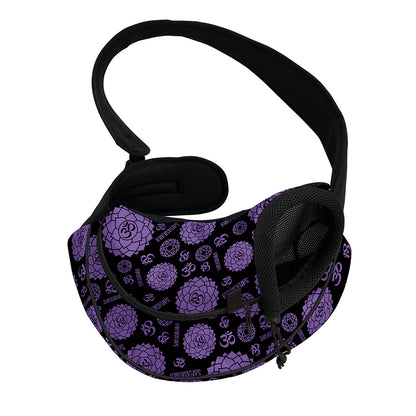 Sahasrara Chakra Pattern Print Pet Sling Carrier