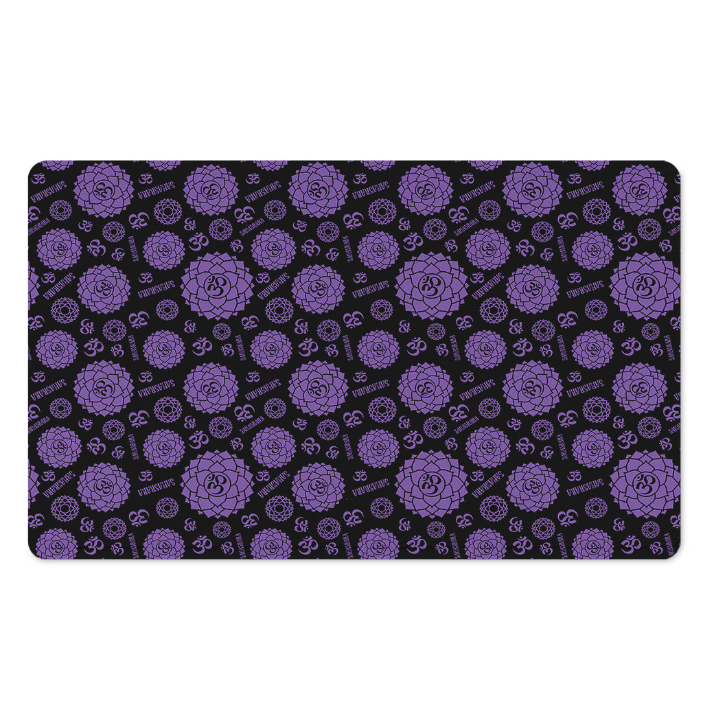 Sahasrara Chakra Pattern Print Polyester Doormat