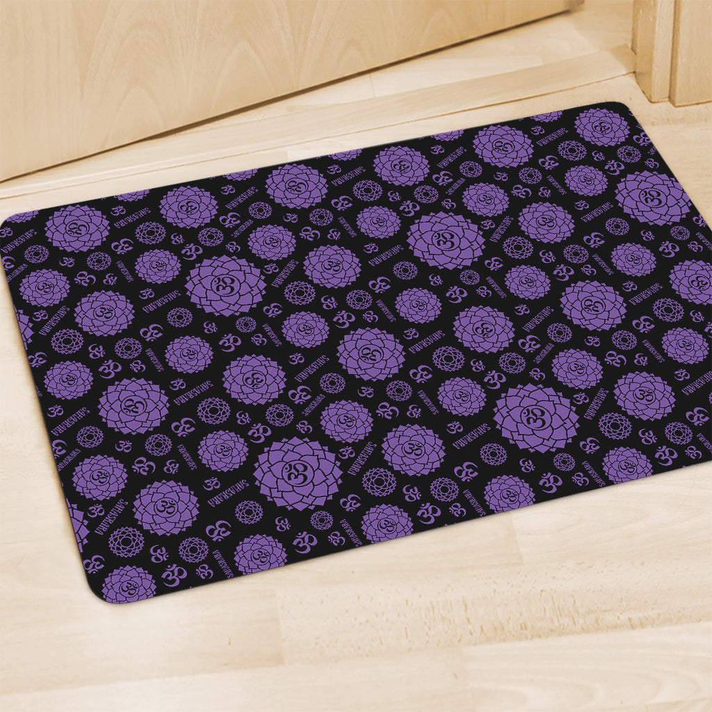 Sahasrara Chakra Pattern Print Polyester Doormat