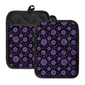 Sahasrara Chakra Pattern Print Pot Holders With Pocket