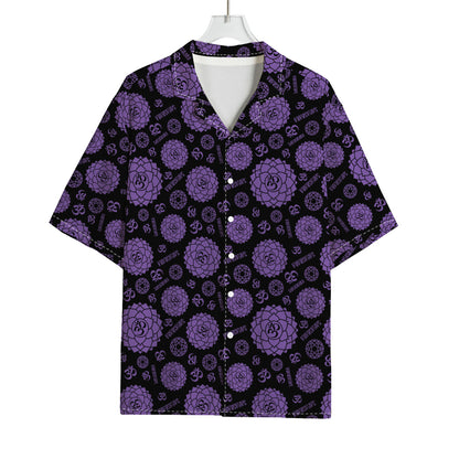 Sahasrara Chakra Pattern Print Rayon Hawaiian Shirt