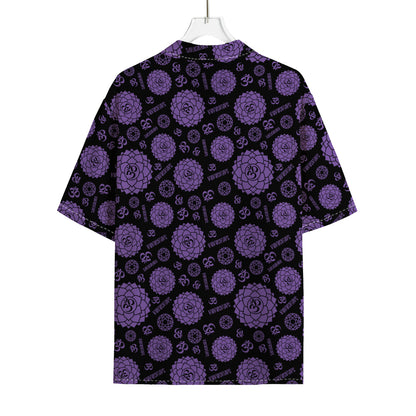 Sahasrara Chakra Pattern Print Rayon Hawaiian Shirt