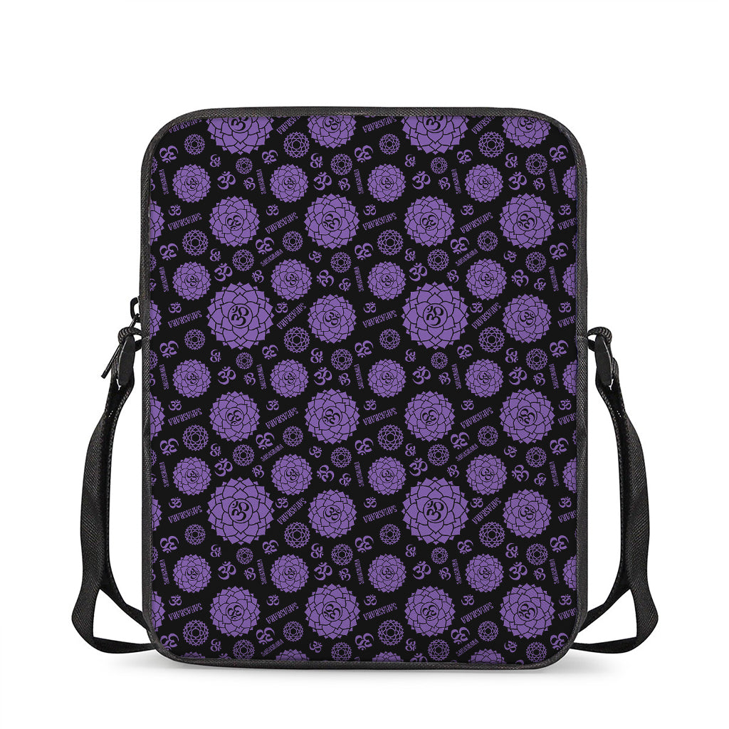 Sahasrara Chakra Pattern Print Rectangular Crossbody Bag
