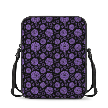 Sahasrara Chakra Pattern Print Rectangular Crossbody Bag