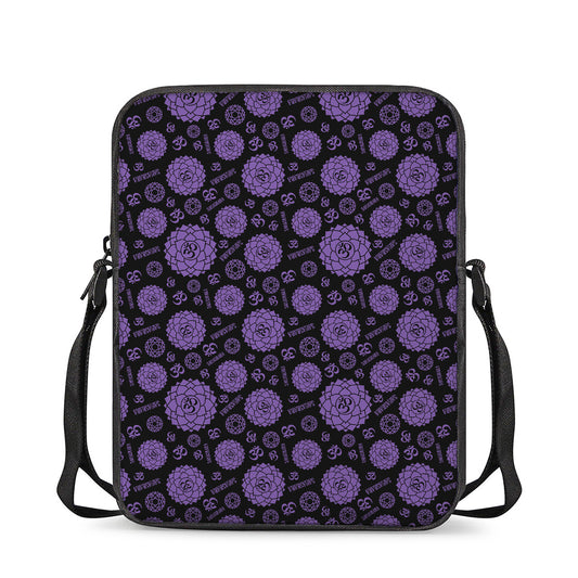 Sahasrara Chakra Pattern Print Rectangular Crossbody Bag