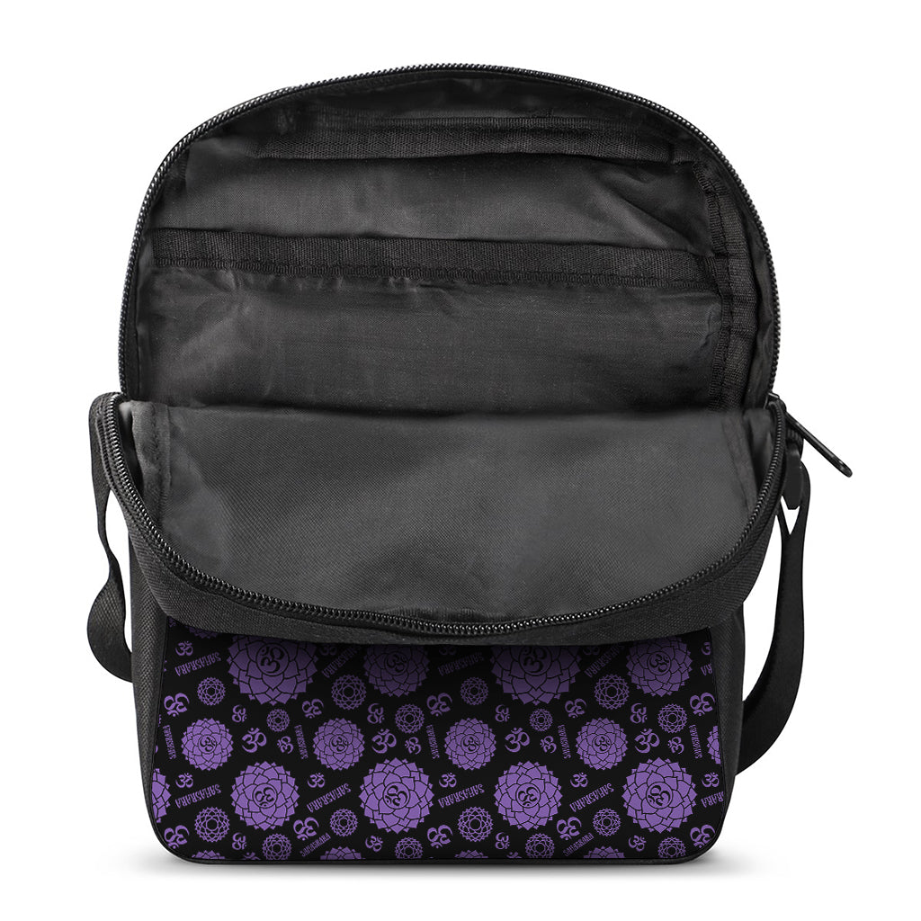 Sahasrara Chakra Pattern Print Rectangular Crossbody Bag