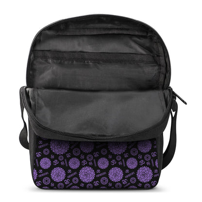 Sahasrara Chakra Pattern Print Rectangular Crossbody Bag