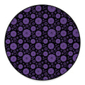 Sahasrara Chakra Pattern Print Round Floor Mat