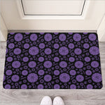 Sahasrara Chakra Pattern Print Rubber Doormat