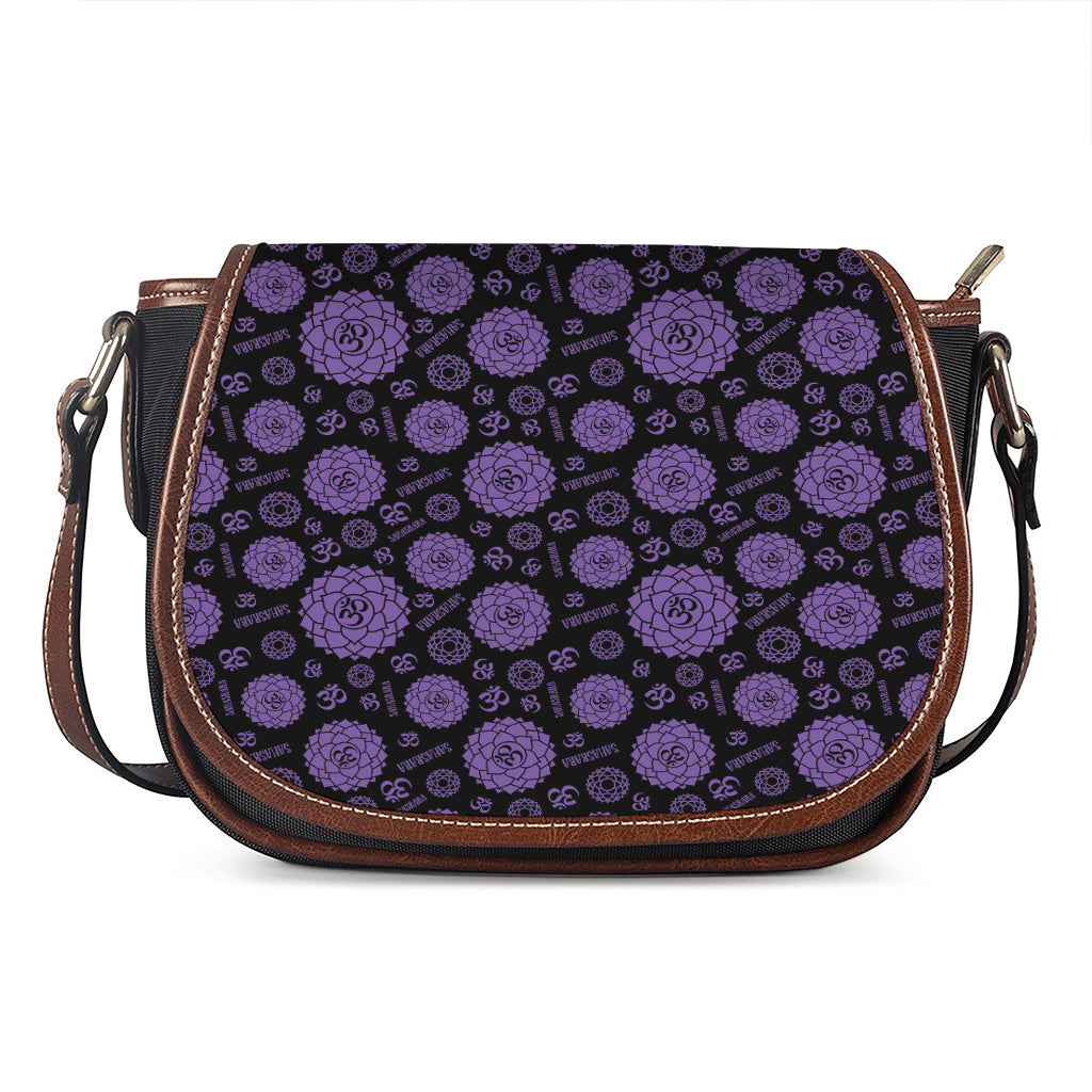 Sahasrara Chakra Pattern Print Saddle Bag