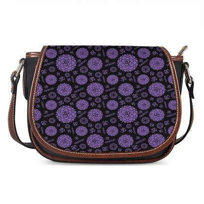 Sahasrara Chakra Pattern Print Saddle Bag