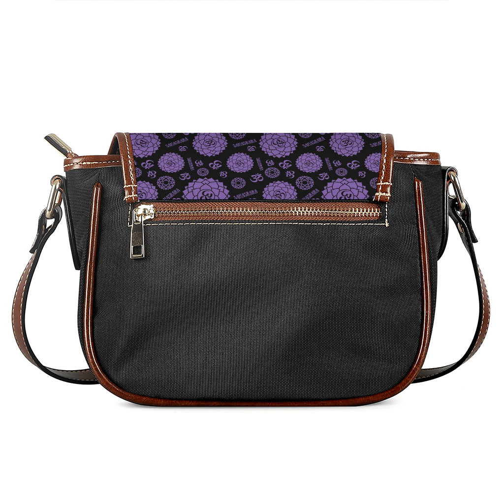Sahasrara Chakra Pattern Print Saddle Bag