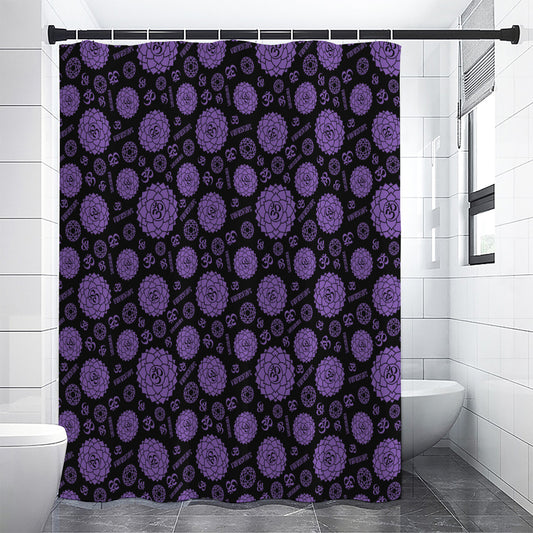 Sahasrara Chakra Pattern Print Shower Curtain