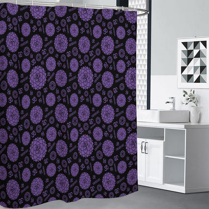 Sahasrara Chakra Pattern Print Shower Curtain