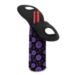 Sahasrara Chakra Pattern Print Single Neoprene Wine Tote