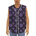 Sahasrara Chakra Pattern Print Sleeveless Baseball Jersey