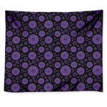 Sahasrara Chakra Pattern Print Tapestry