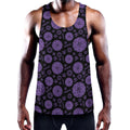 Sahasrara Chakra Pattern Print Men's Workout Tank Top