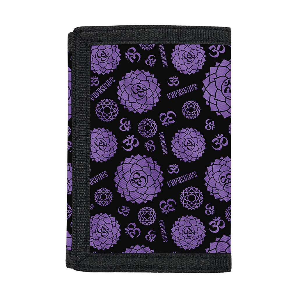 Sahasrara Chakra Pattern Print Trifold Wallet