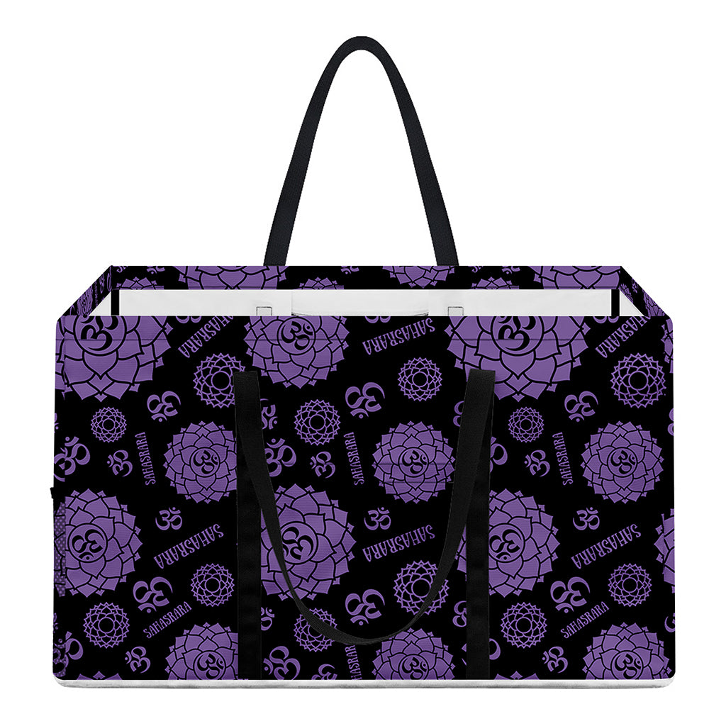 Sahasrara Chakra Pattern Print Utility Tote Bag