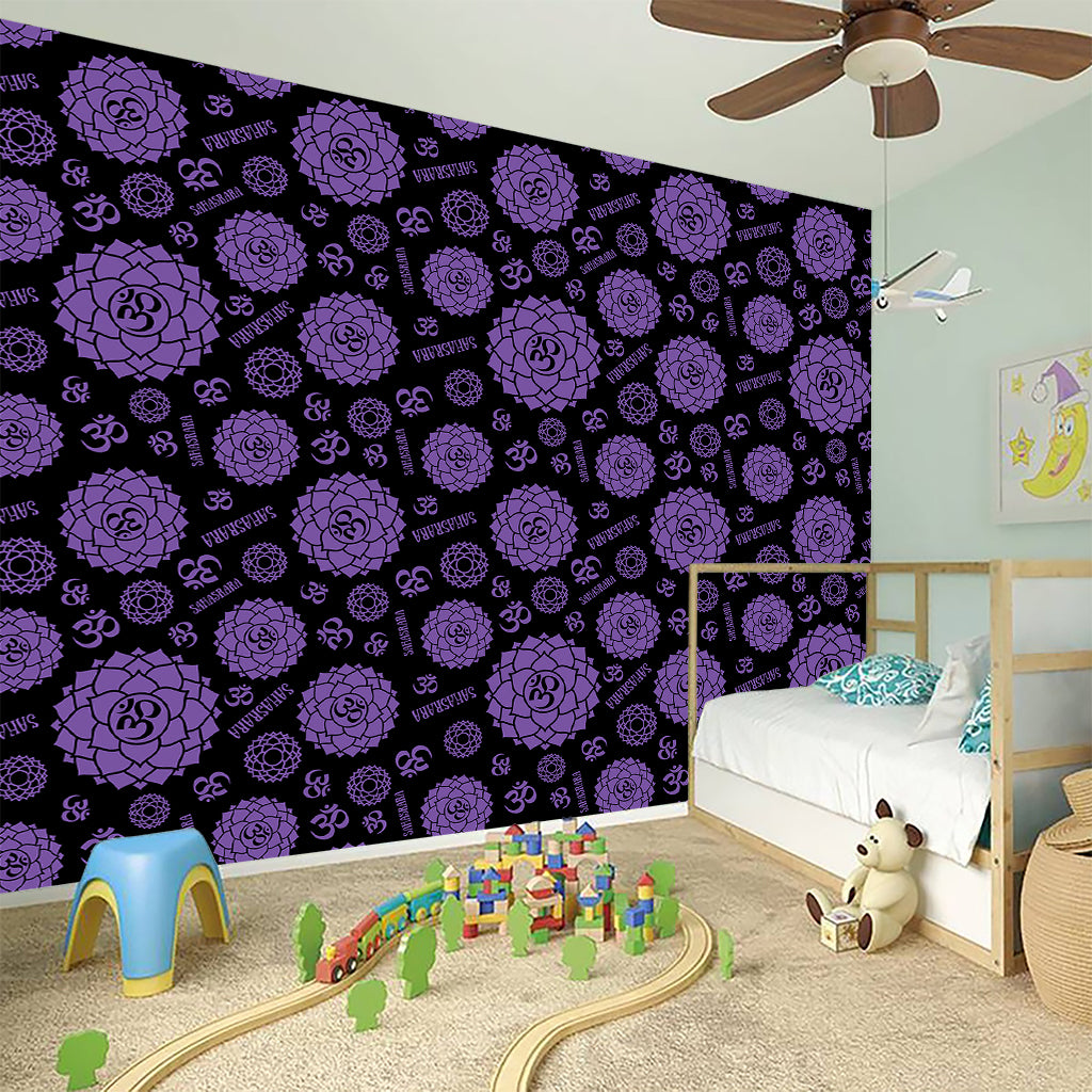Sahasrara Chakra Pattern Print Wall Sticker