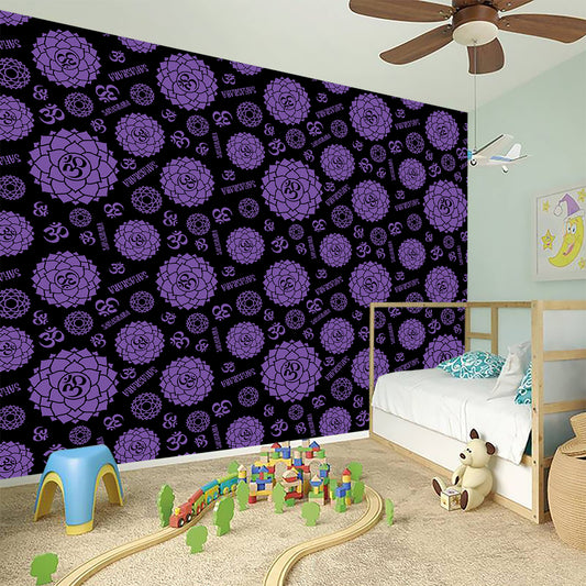 Sahasrara Chakra Pattern Print Wall Sticker