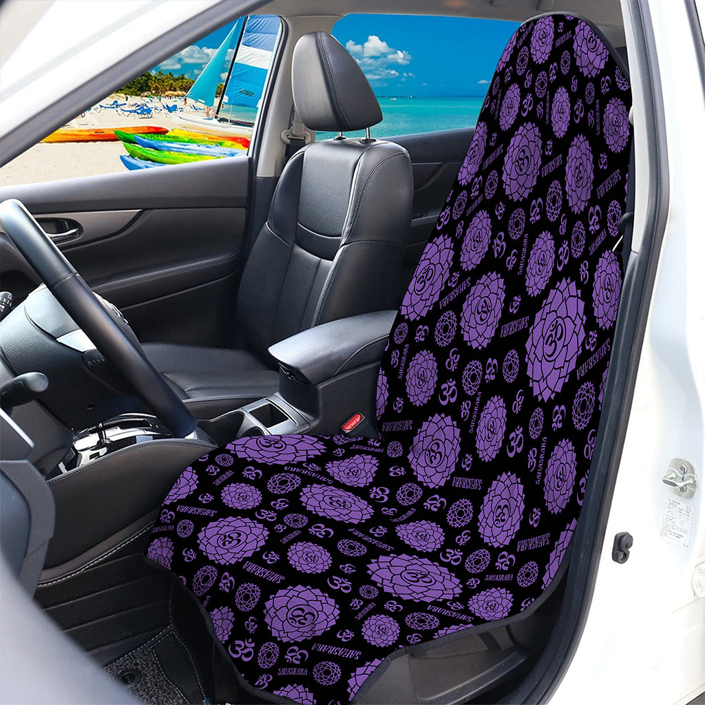 Sahasrara Chakra Pattern Print Waterproof Car Seat Cover