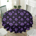Sahasrara Chakra Pattern Print Waterproof Round Tablecloth